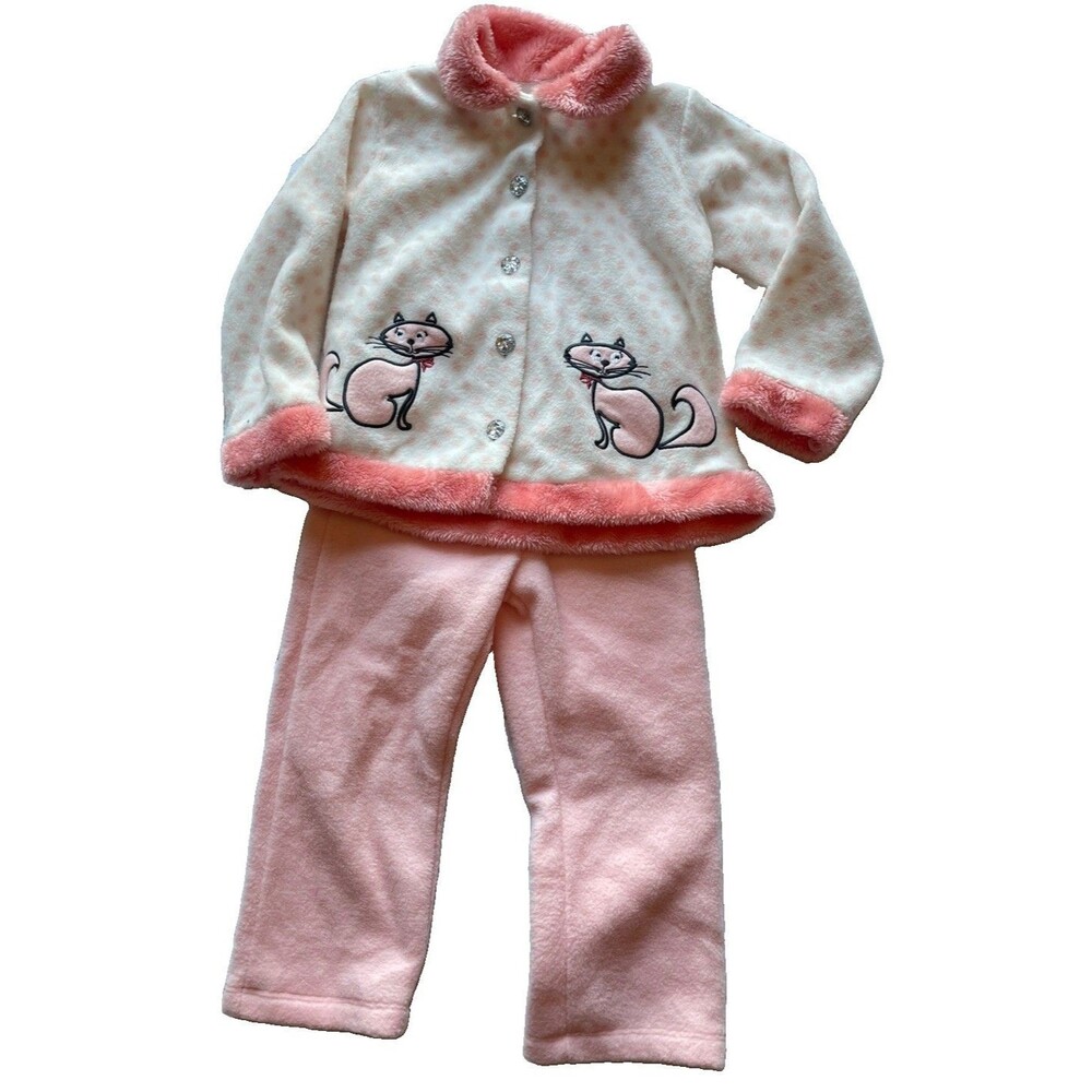 Toughskins Girls 2-Piece Outfit Set White & Pink Size 3T